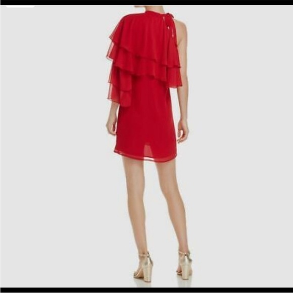 Wayf Vibrant Red One-Shoulder Dress‎ - Picture 2 of 3